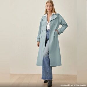Reformation Holland Trench in Light Blue